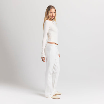Cotton Fleece Slim Pant
