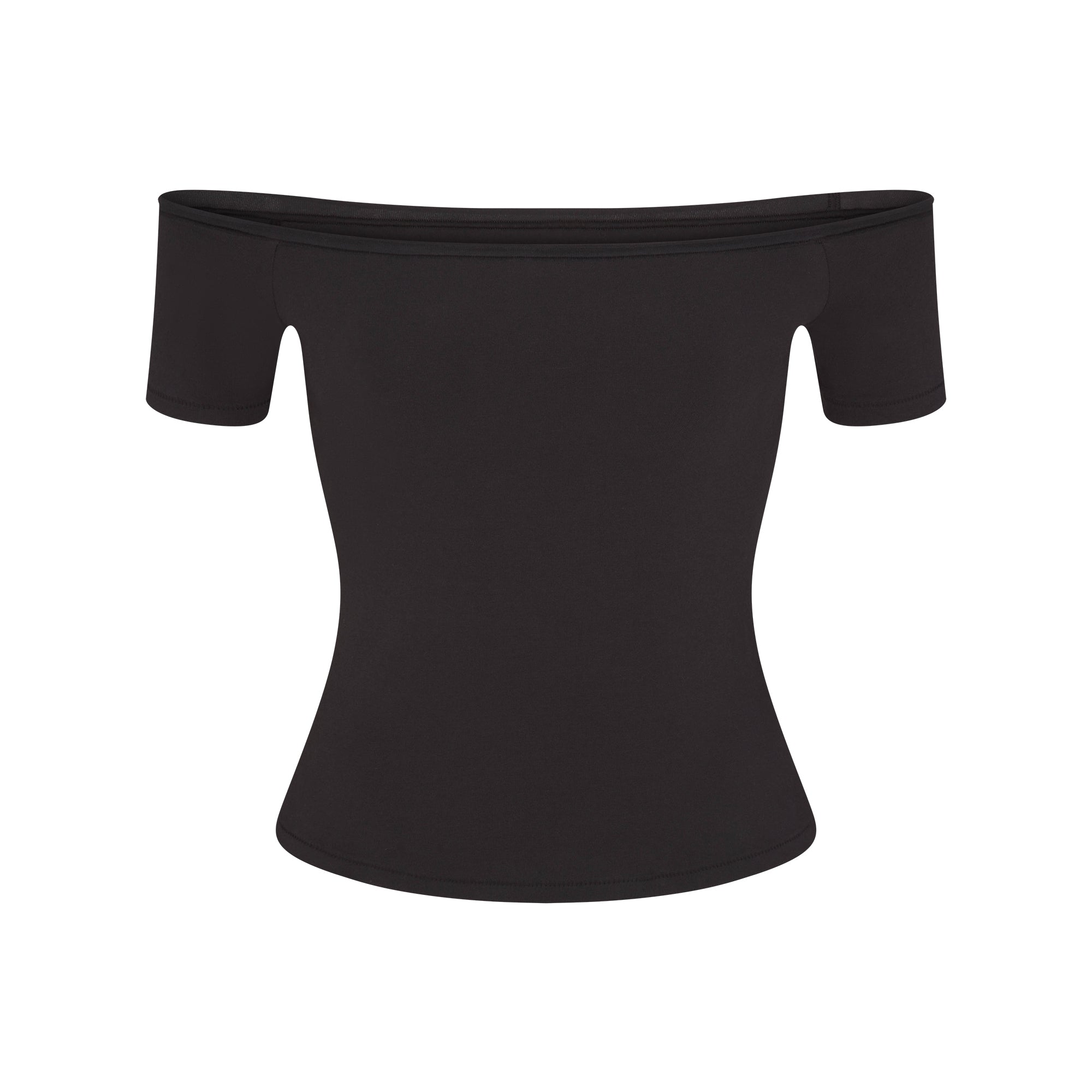 Cotton Jersey Off the Shoulder Top