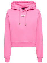 Jacquemus Le Hoodie Gros Grain cotton crop hoodie