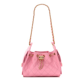 Caviar Quilted Mini Chanel 25 Handbag Pink
