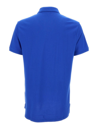 Polo ralph lauren "Regular Fit" Blue Polo Shirt with Pony Embroidery on the Front in Cotton Piquet Man