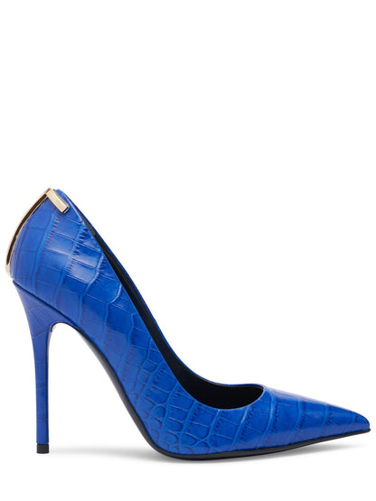 Tom Ford Tom Ford 85mm T croc embossed pumps - Size: UK 5 Heels | Shop From The Mirage