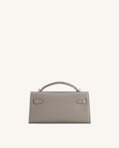 Noor Top Handle Bag - Brown Canvas