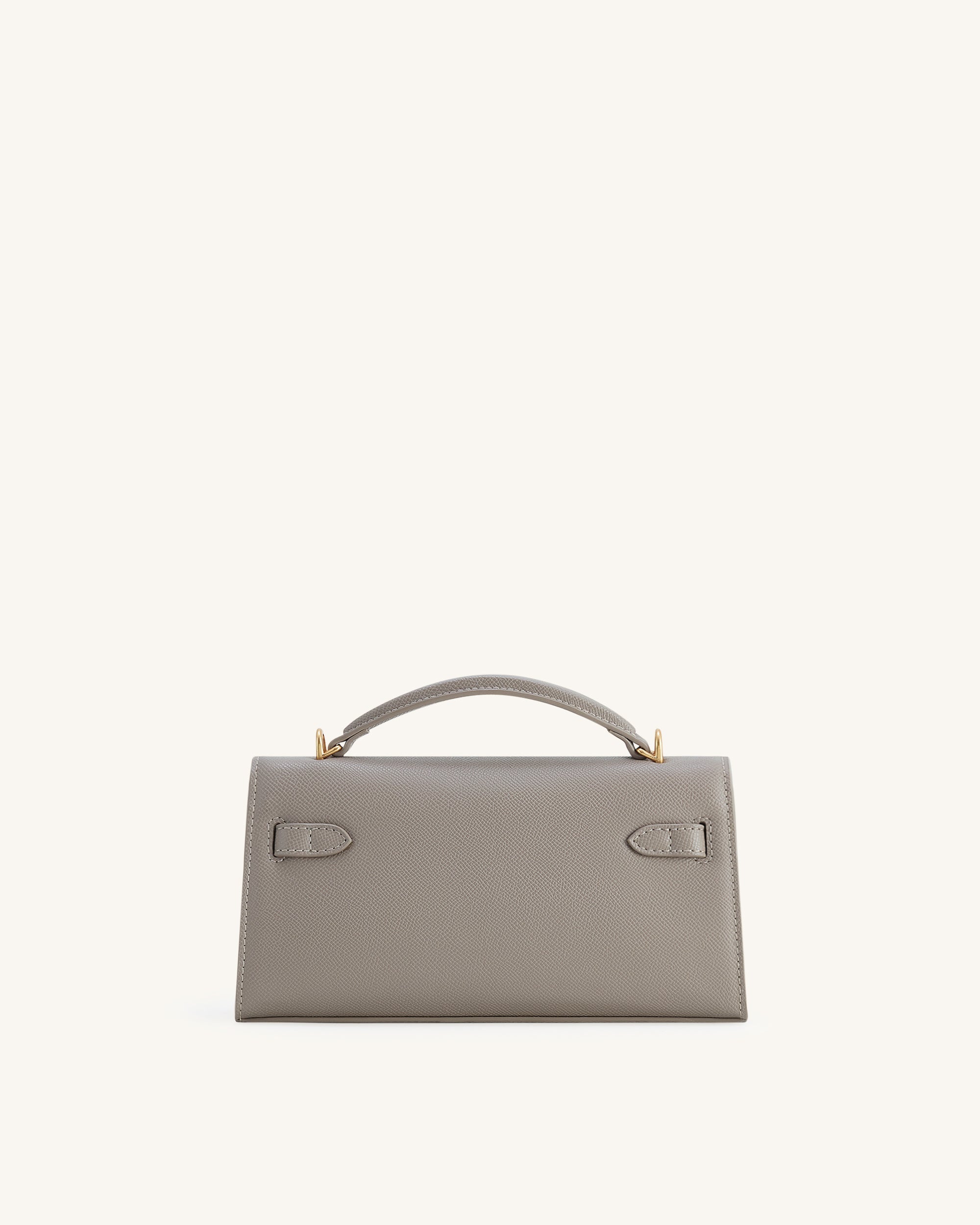 Noor Top Handle Bag - Taupe Brown