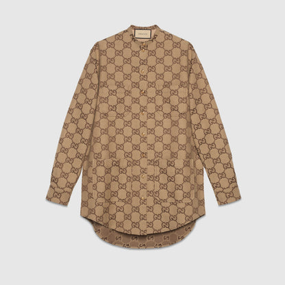 Maxi GG canvas shirt