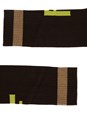 Fendi Brown Socks with FF Logo Embroidery in Cotton Blend Man