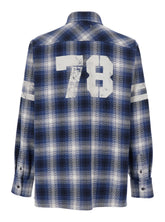 Golden goose Multicolor Shirt with Check Motif and Stripes on the Sleeves in Cotton Man