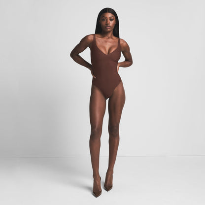 Skims Body Unlined Plunge Thong Bodysuit