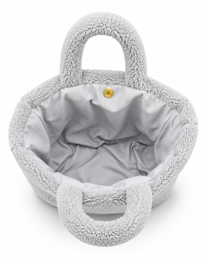 PRADA L'Homme Sherpa Teddy Smokey Blue Tote Bag VIP/GWP