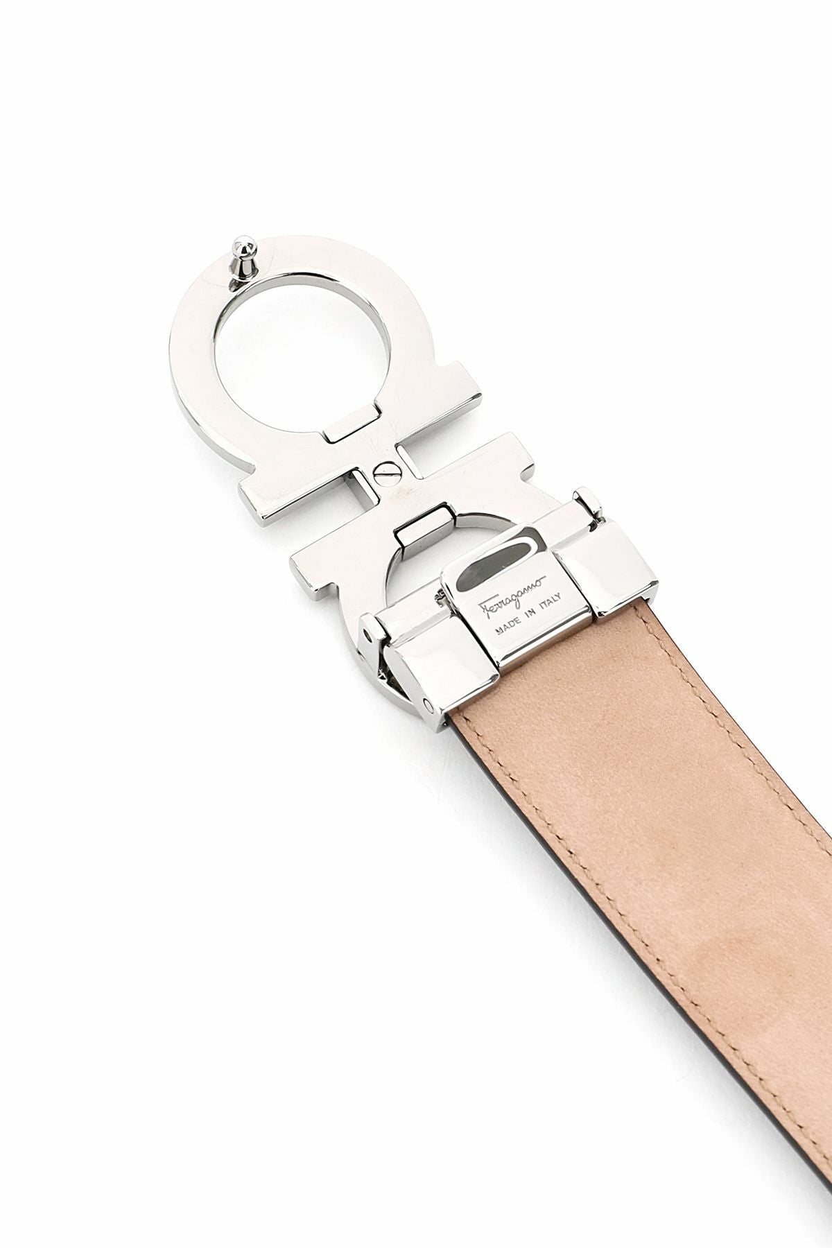 FERRAGAMO gancini leather belt Black