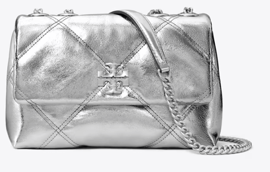Tory Burch SMALL KIRA DIAMOND QUILT METALLIC CONVERTIBLE SHOULDER BAG - Bags | Shop From The Mirage