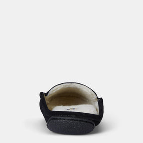 Suede Brenan Bear Logo Slippers