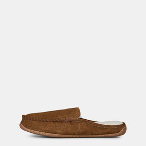 Suede Brenan Bear Logo Slippers