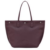 Essential L Tote bag Eggplant - Leather