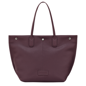 Essential L Tote bag Eggplant - Leather
