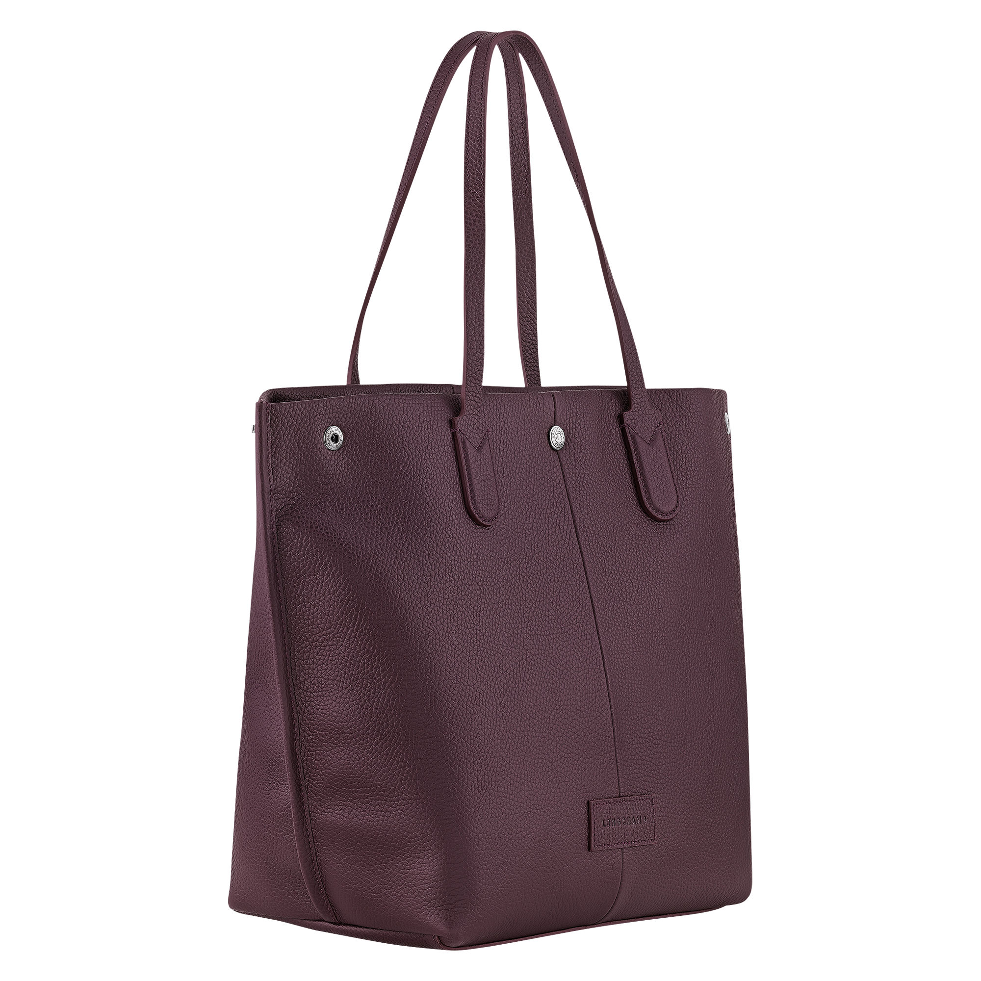 Essential L Tote bag Eggplant - Leather