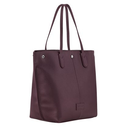 Essential L Tote bag Eggplant - Leather