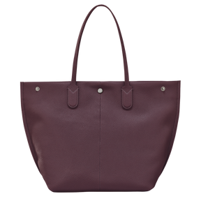 Essential L Tote bag Eggplant - Leather