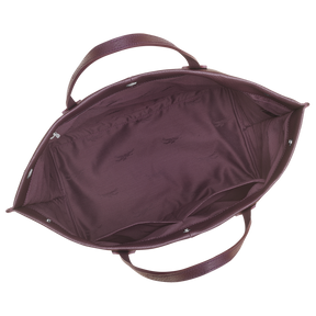 Essential L Tote bag Eggplant - Leather