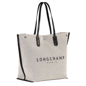 Essential L Tote bag Ecru - Canvas