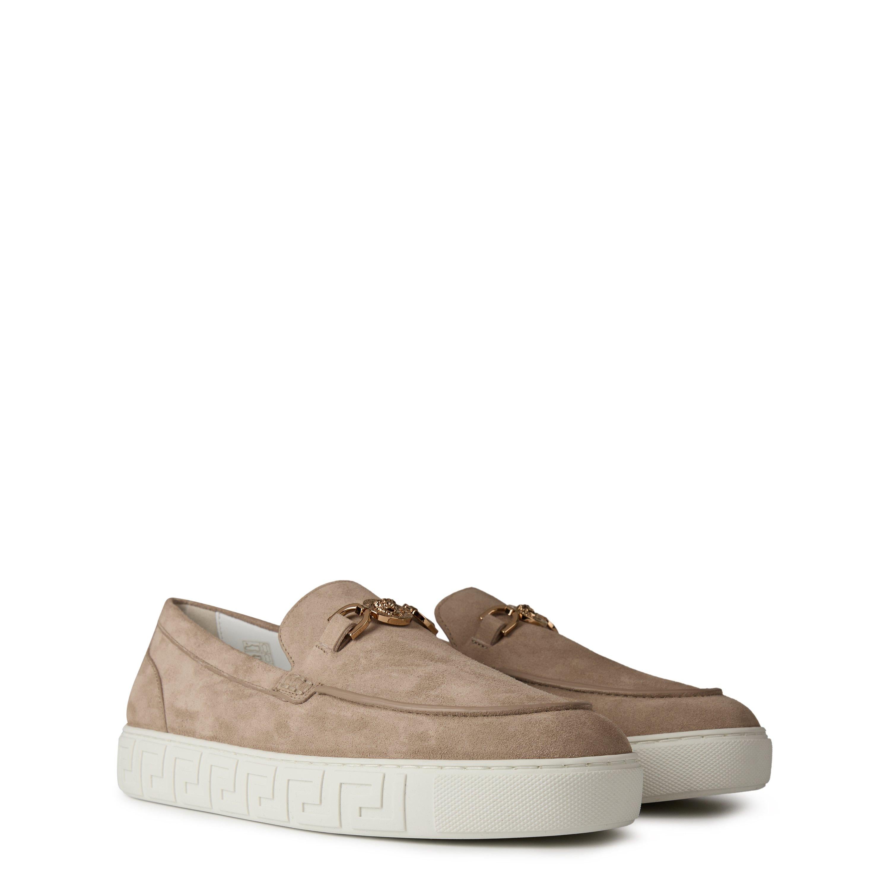 Suede Medusa Loafers