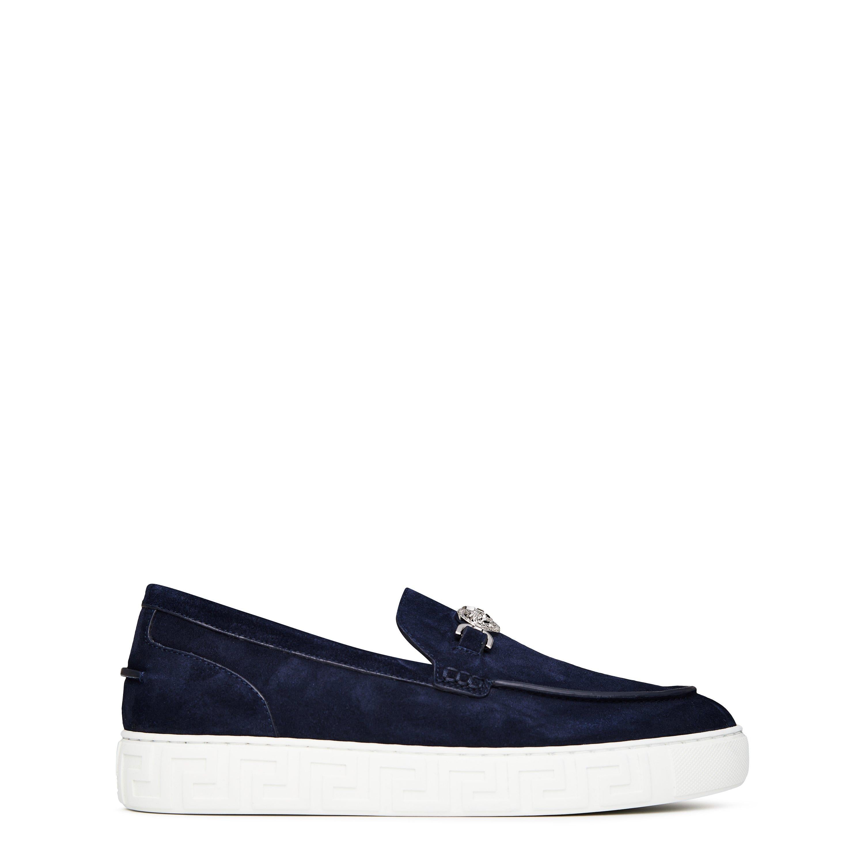 Suede Medusa Loafers