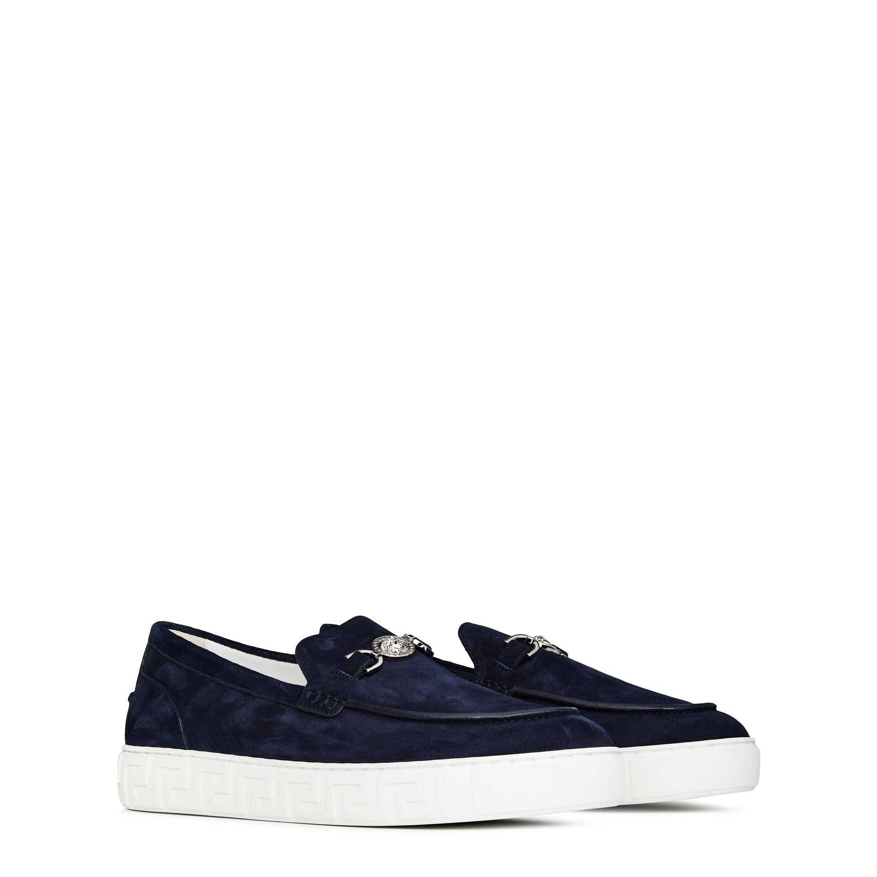 Suede Medusa Loafers
