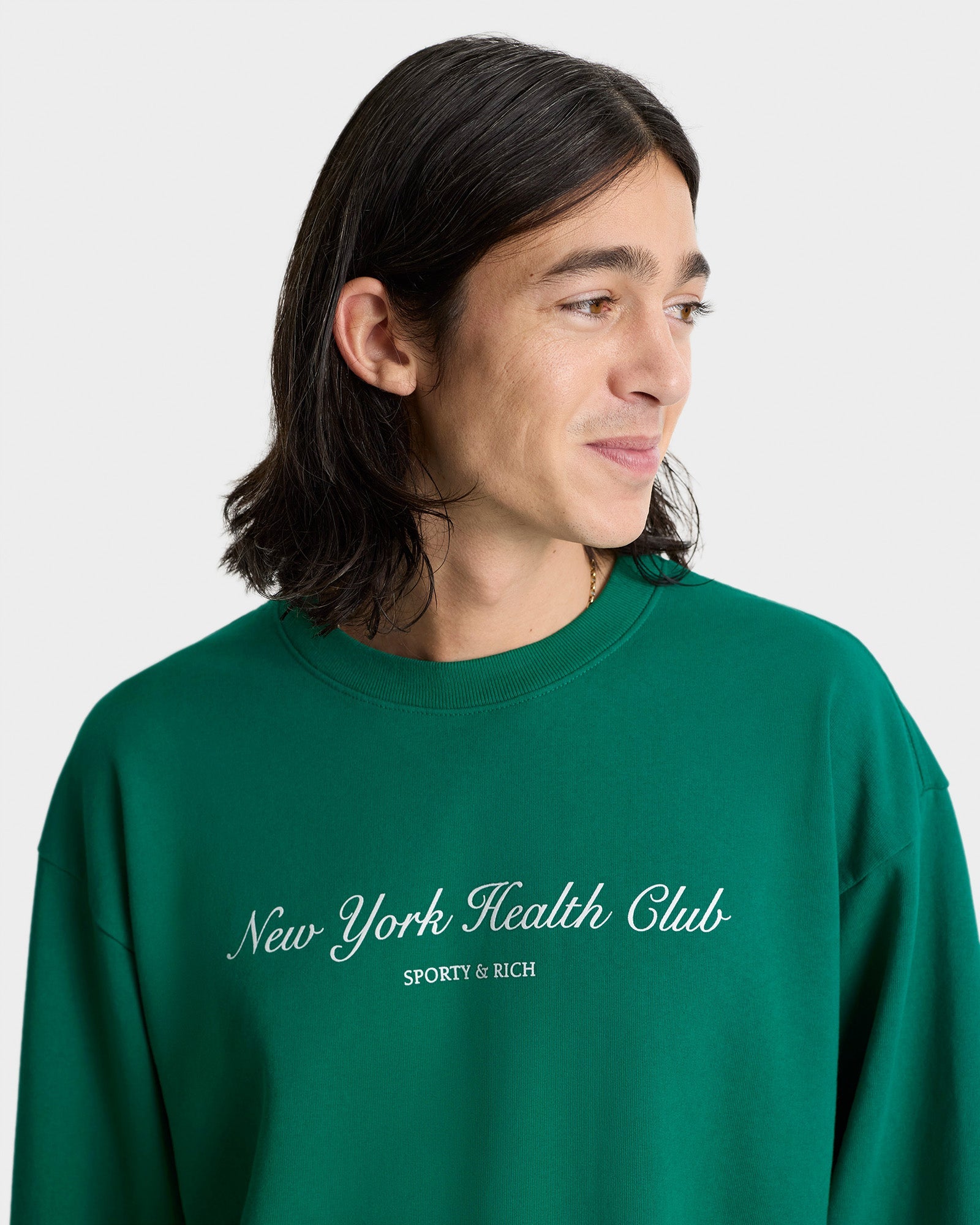 NY Tennis Club Crewneck - Alpine/White