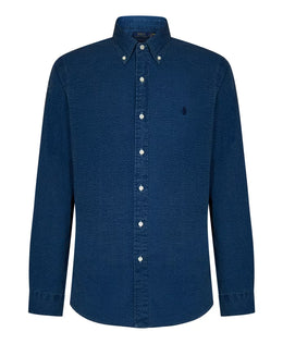 Polo Ralph Lauren Button-Down Collar Shirt with Striped Pattern