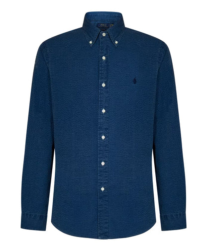 Polo Ralph Lauren Button-Down Collar Shirt with Striped Pattern