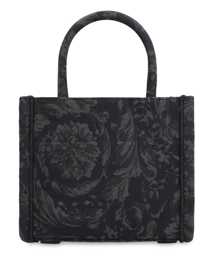 Mini Tote Bag with Barocco Jacquard