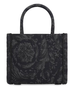 Mini Tote Bag with Barocco Jacquard