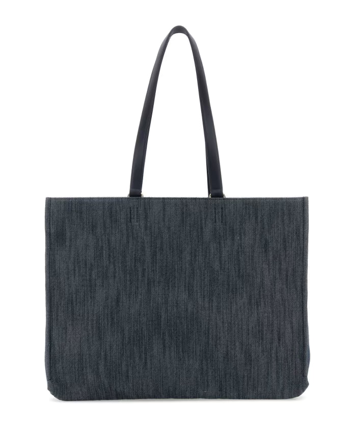 Denim Large TT Sign Shopping Bag