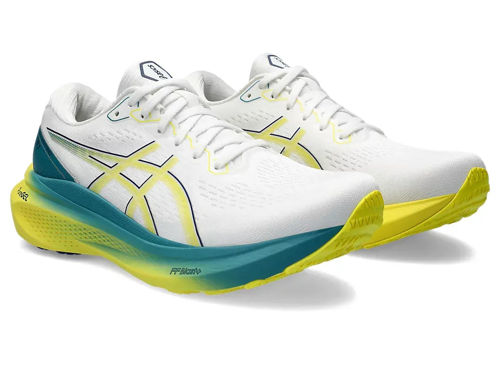 Asics Kayano 30 White/Bright Yellow