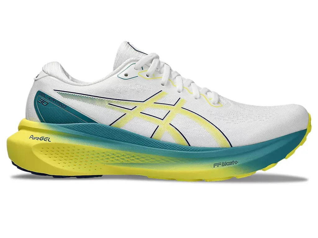 Asics Kayano 30 White/Bright Yellow