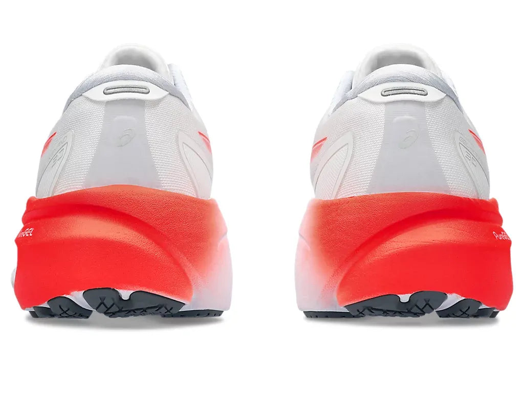 Asics Kayano 30 White/Sunrise Red