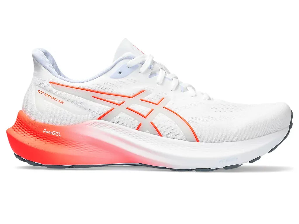 Asics GT-2000 White/Sunrise Red