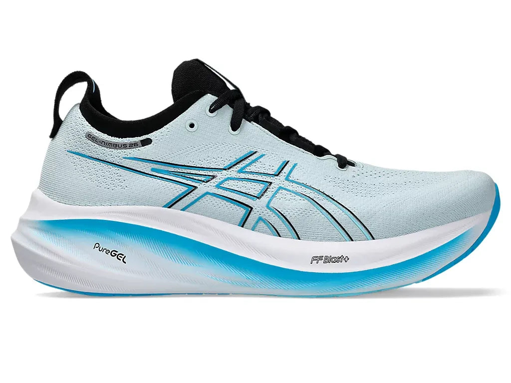 Asics Gel Nimbus 26 Cool Grey/Bright Cyan