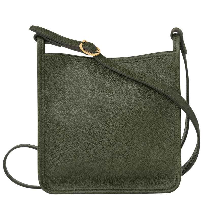 Le Foulonné S Crossbody bag Khaki - Leather