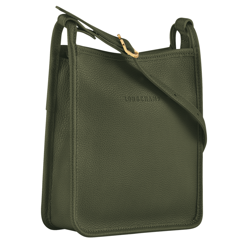 Le Foulonné S Crossbody bag Khaki - Leather