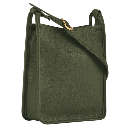 Le Foulonné S Crossbody bag Khaki - Leather