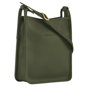 Le Foulonné S Crossbody bag Khaki - Leather