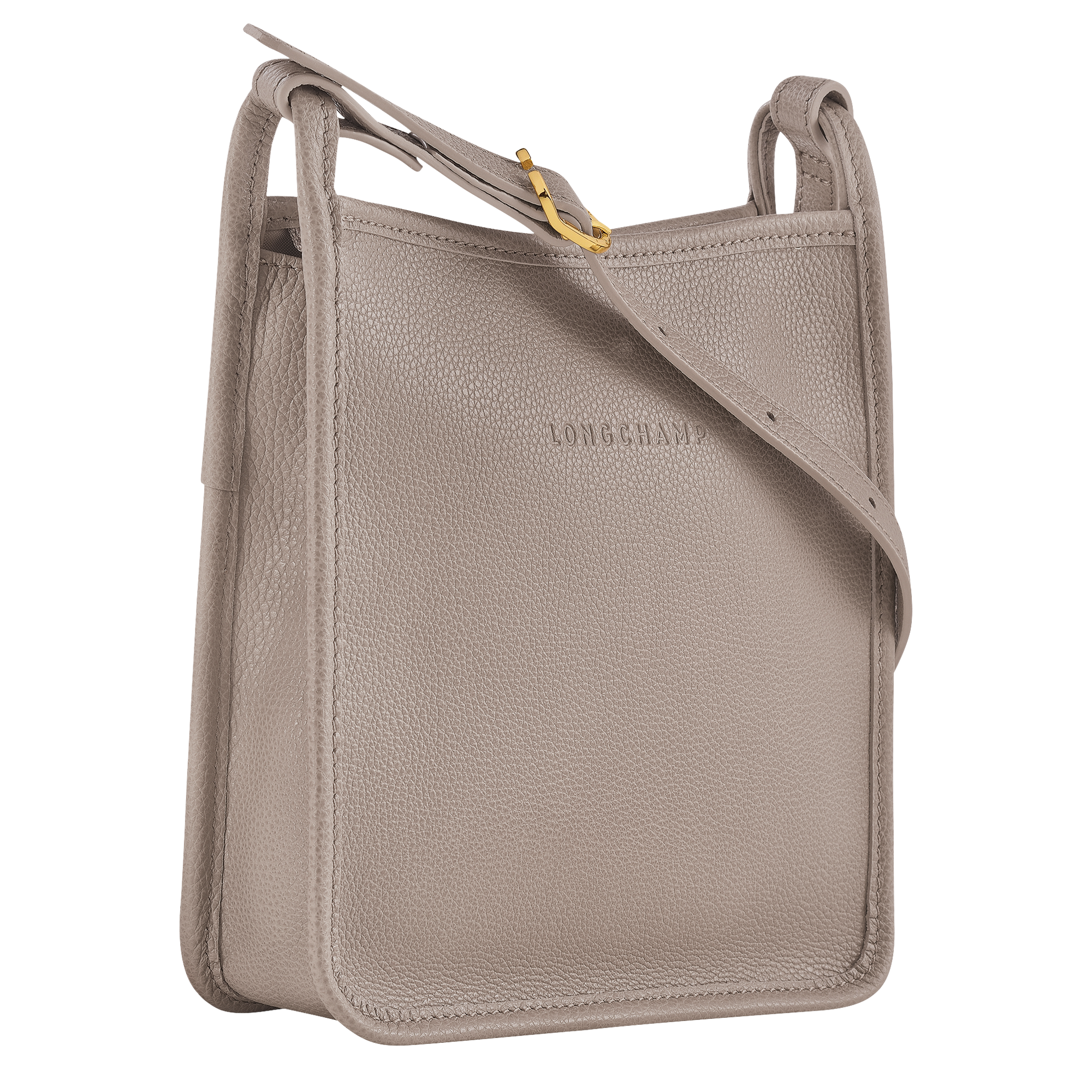 Le Foulonné S Crossbody bag Turtledove - Leather