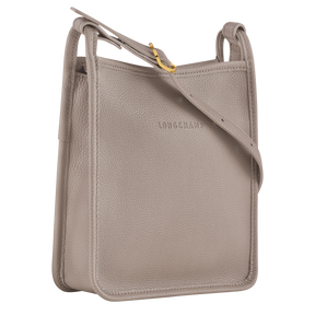 Le Foulonné S Crossbody bag Turtledove - Leather