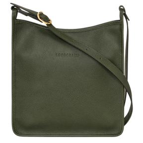 Le Foulonné M Crossbody bag Khaki - Leather