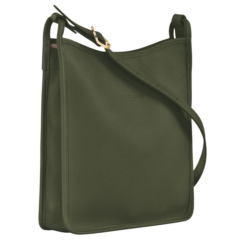 Le Foulonné M Crossbody bag Khaki - Leather
