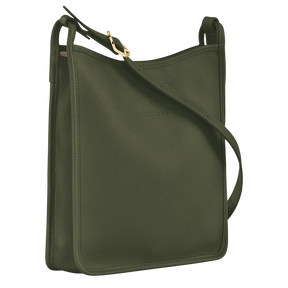 Le Foulonné M Crossbody bag Khaki - Leather