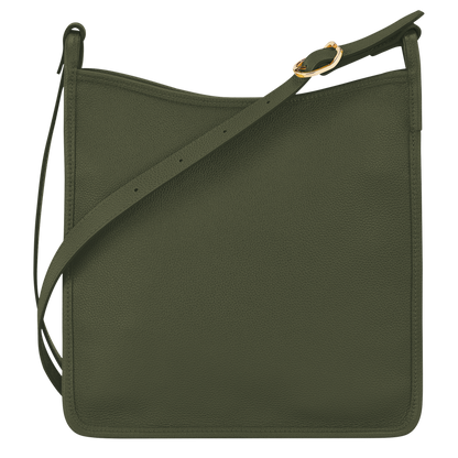 Le Foulonné M Crossbody bag Khaki - Leather