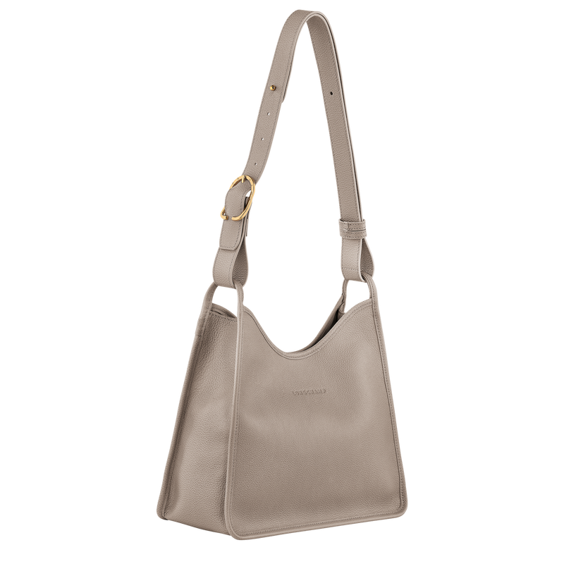 Le Foulonné M Hobo bag Turtledove - Leather