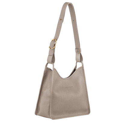 Le Foulonné M Hobo bag Turtledove - Leather